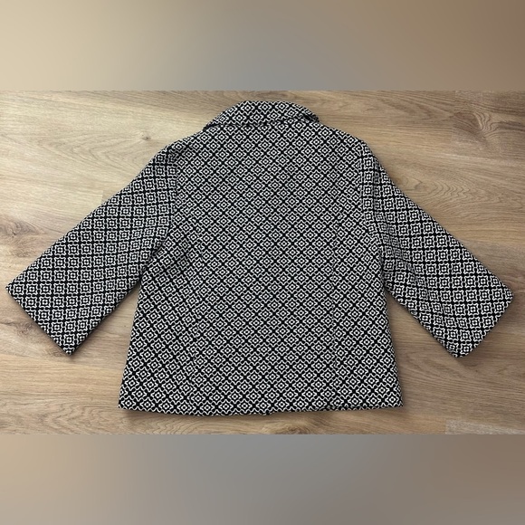 Eden Court Black and White Cropped Blazer size M - Picture 2 of 7